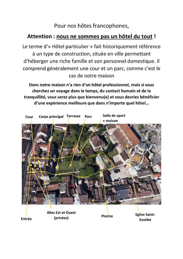 Saint-Eusebe Mansion - Hotel Particulier St-Eusebe 欧塞尔 外观 照片